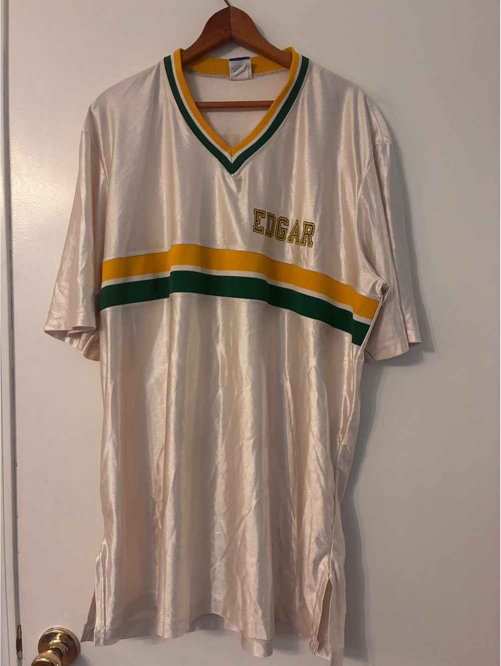 Vintage Champion USA Nylon Warm Up Jersey XL Edgar 80s 90s